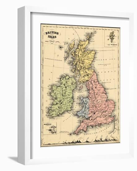 1866, Ireland, England, Scotland, United Kingdom, Wales, British Isles-null-Framed Giclee Print