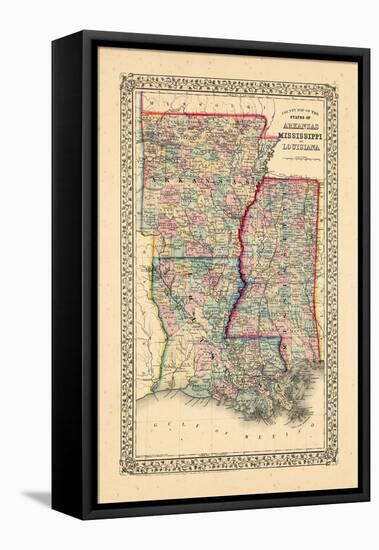 1867, Arkansas, Louisiana, Mississippi-null-Framed Premier Image Canvas