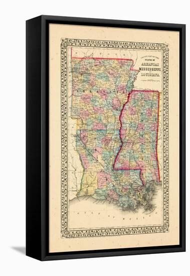 1867, Arkansas, Louisiana, Mississippi-null-Framed Premier Image Canvas