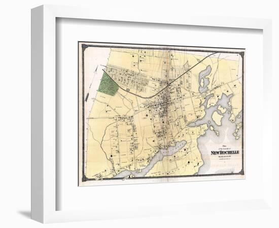 1867, New Rochelle Plan, New York, United States-null-Framed Giclee Print
