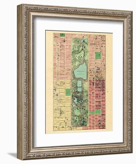 1867, New York City, Central Park Composite, New York, United States--Framed Giclee Print