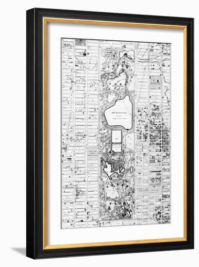 1867, New York City, Central Park Composite, New York, United States-null-Framed Giclee Print