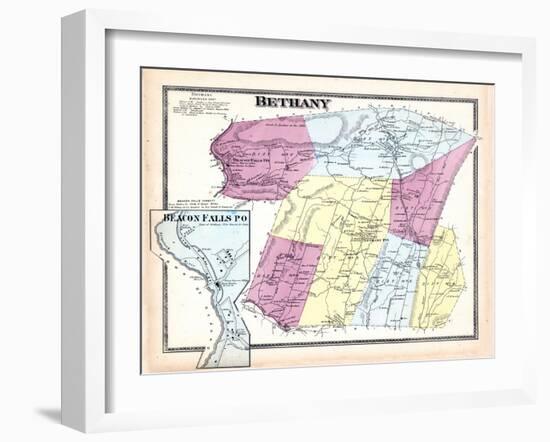 1868, Bethany, Beacon Falls Town, Connecticut, United States-null-Framed Giclee Print