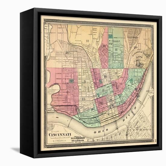 1868, Cincinnati, Ohio, United States-null-Framed Premier Image Canvas