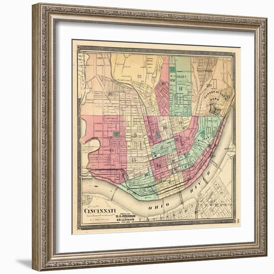 1868, Cincinnati, Ohio, United States-null-Framed Giclee Print