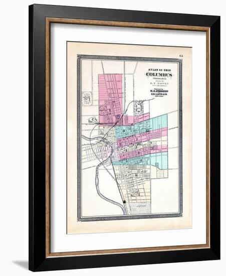 1868, Columbus, Ohio, United States-null-Framed Giclee Print