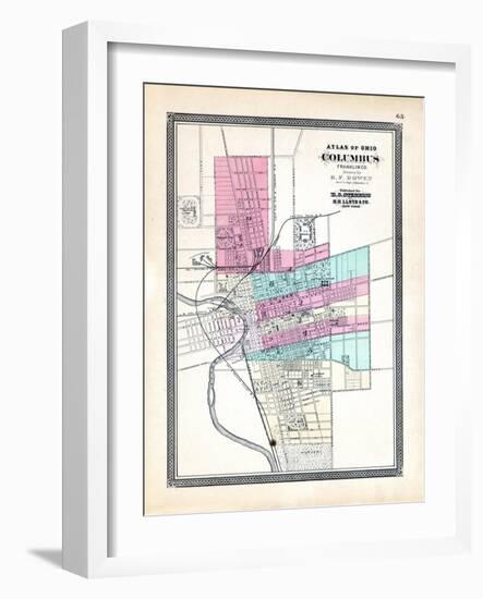 1868, Columbus, Ohio, United States-null-Framed Giclee Print