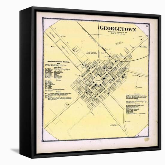 1868, Georgetown, Delaware, United States-null-Framed Premier Image Canvas