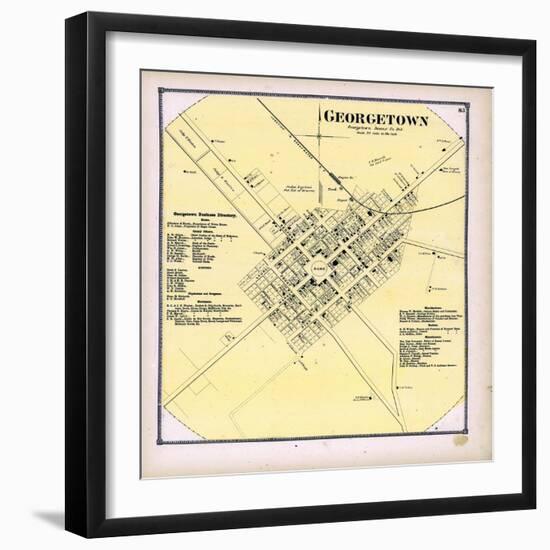 1868, Georgetown, Delaware, United States-null-Framed Giclee Print