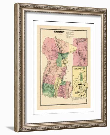 1868, Hamden, Mount Carmel, Centerville, Connecticut, United States-null-Framed Giclee Print