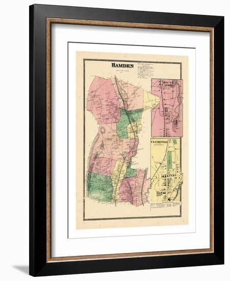 1868, Hamden, Mount Carmel, Centerville, Connecticut, United States-null-Framed Giclee Print