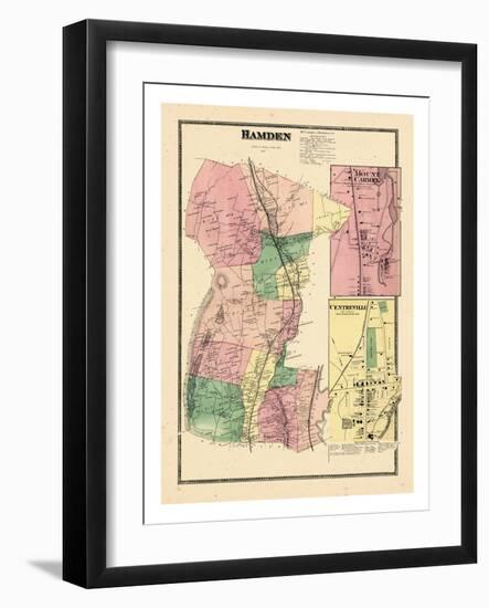 1868, Hamden, Mount Carmel, Centerville, Connecticut, United States-null-Framed Giclee Print