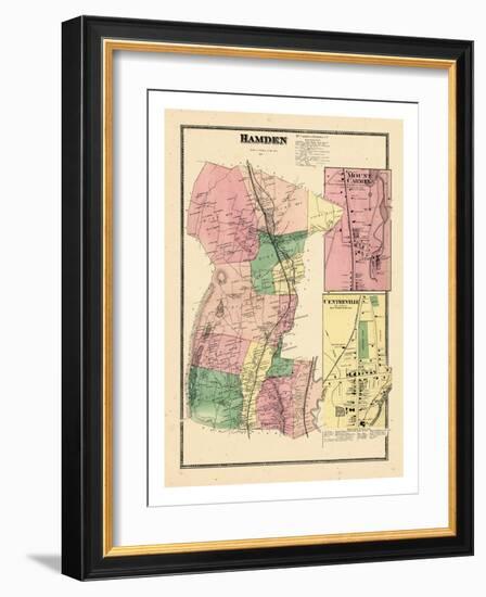 1868, Hamden, Mount Carmel, Centerville, Connecticut, United States-null-Framed Giclee Print