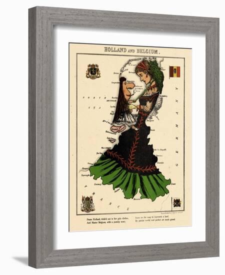 1868, Holland, Belgium-null-Framed Giclee Print