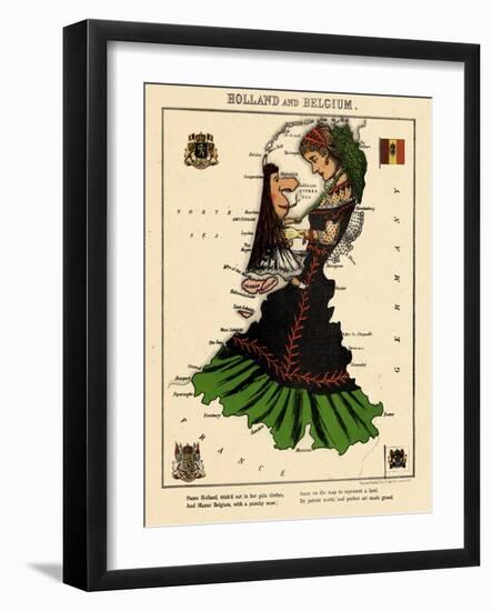 1868, Holland, Belgium-null-Framed Giclee Print