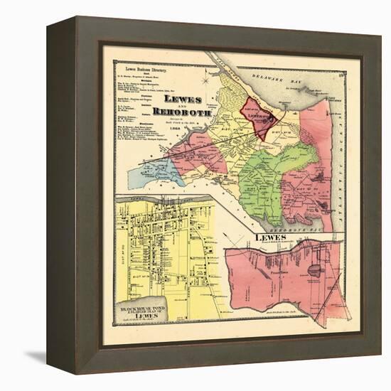 1868, Lewes And Rehoboth, Lewes, Delaware, United States-null-Framed Premier Image Canvas