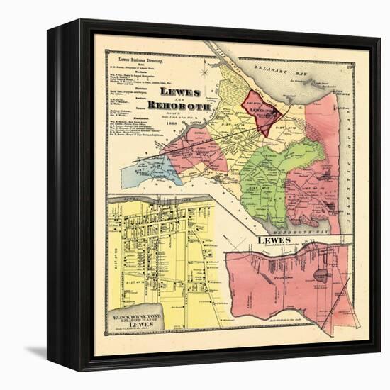 1868, Lewes And Rehoboth, Lewes, Delaware, United States-null-Framed Premier Image Canvas
