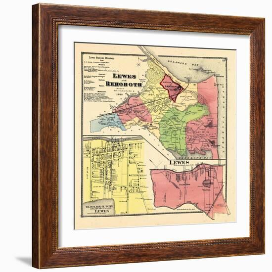 1868, Lewes And Rehoboth, Lewes, Delaware, United States-null-Framed Giclee Print