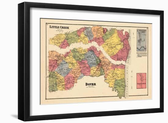 1868, Little Creek, Dover, Little Creek Landing, Delaware, United States-null-Framed Giclee Print