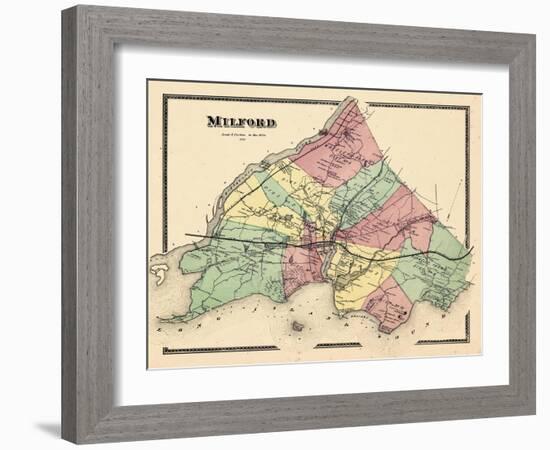 1868, Milford, Connecticut, United States-null-Framed Giclee Print