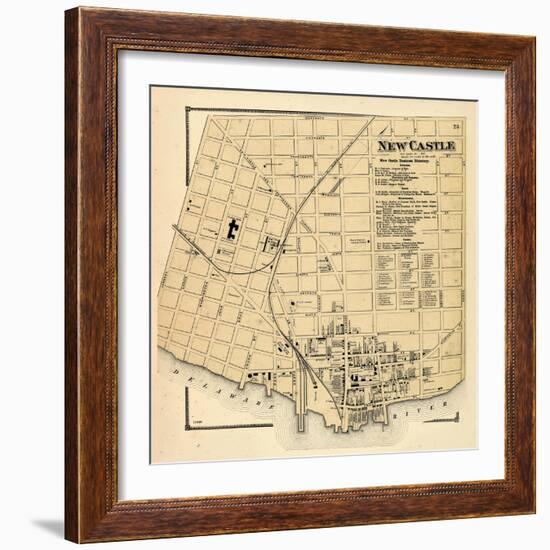 1868, New Castle, Delaware, United States-null-Framed Giclee Print