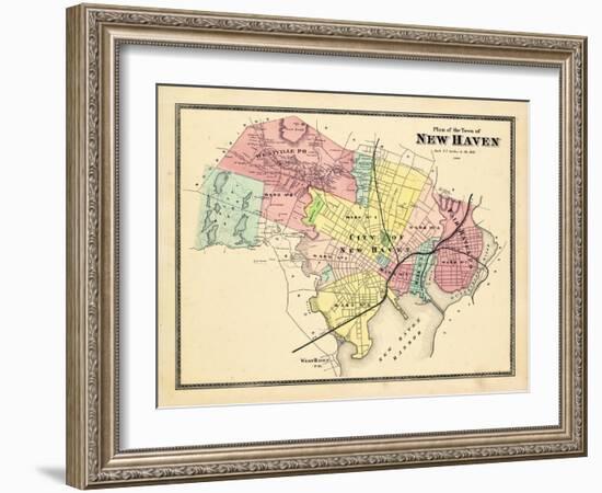 1868, New Haven, Connecticut, United States-null-Framed Giclee Print