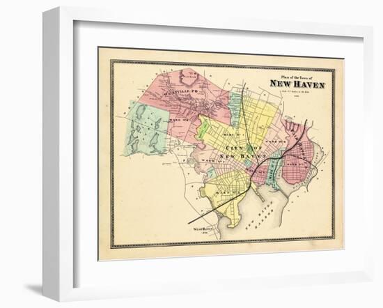 1868, New Haven, Connecticut, United States-null-Framed Giclee Print