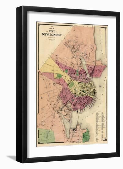 1868, New London City, Connecticut, United States-null-Framed Giclee Print