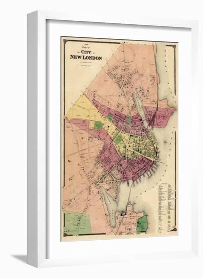 1868, New London City, Connecticut, United States-null-Framed Giclee Print