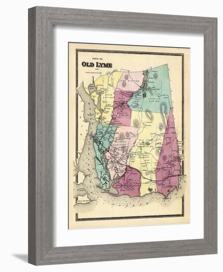 1868, Old Lyme Town, Connecticut, United States-null-Framed Giclee Print