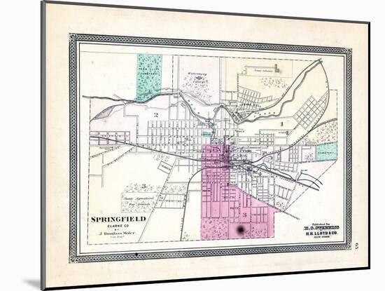 1868, Springfield, Ohio, United States-null-Mounted Giclee Print