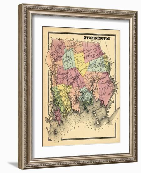 1868, Stonington Town, Connecticut, United States-null-Framed Giclee Print