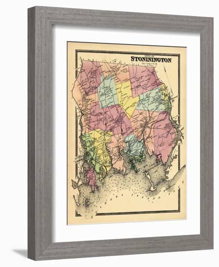 1868, Stonington Town, Connecticut, United States-null-Framed Giclee Print