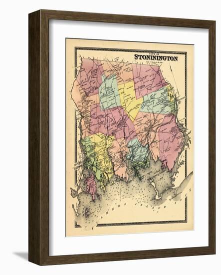 1868, Stonington Town, Connecticut, United States-null-Framed Giclee Print