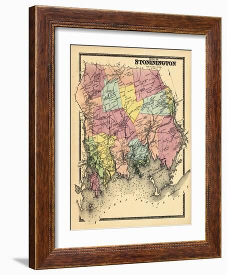 1868, Stonington Town, Connecticut, United States-null-Framed Giclee Print
