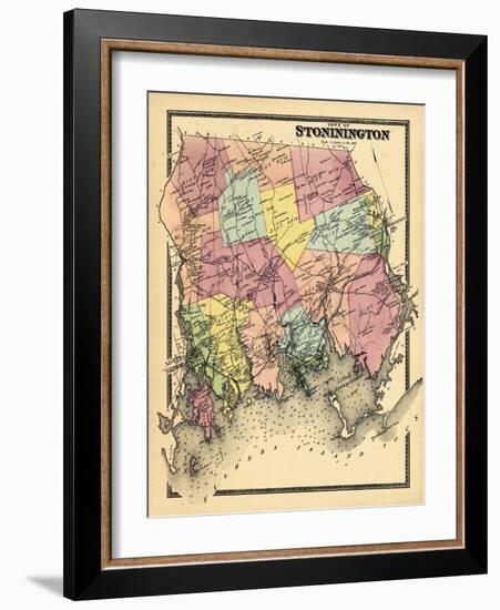 1868, Stonington Town, Connecticut, United States-null-Framed Giclee Print