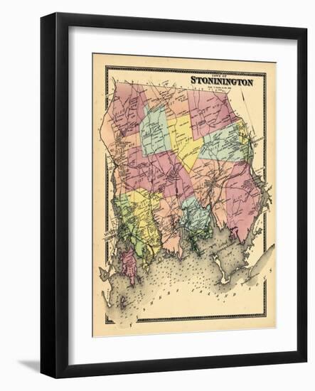 1868, Stonington Town, Connecticut, United States-null-Framed Giclee Print