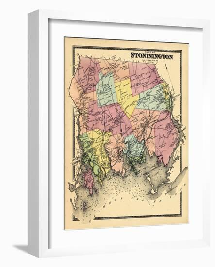 1868, Stonington Town, Connecticut, United States-null-Framed Giclee Print