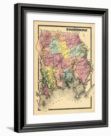 1868, Stonington Town, Connecticut, United States-null-Framed Giclee Print