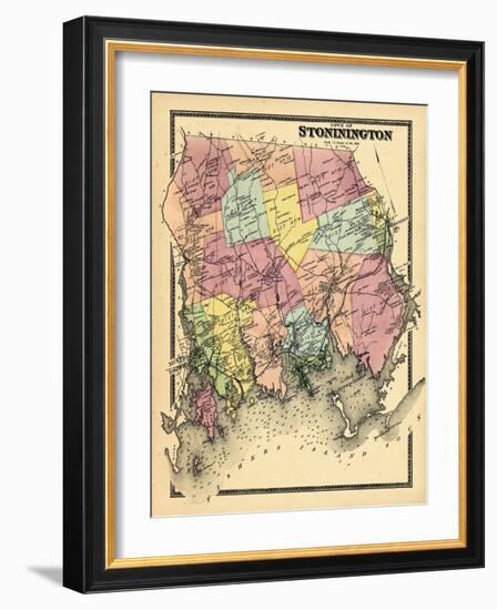 1868, Stonington Town, Connecticut, United States-null-Framed Giclee Print