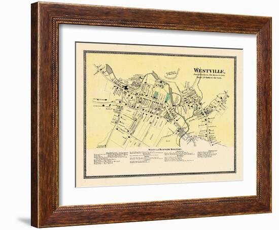 1868, Westville Town, Connecticut, United States-null-Framed Giclee Print