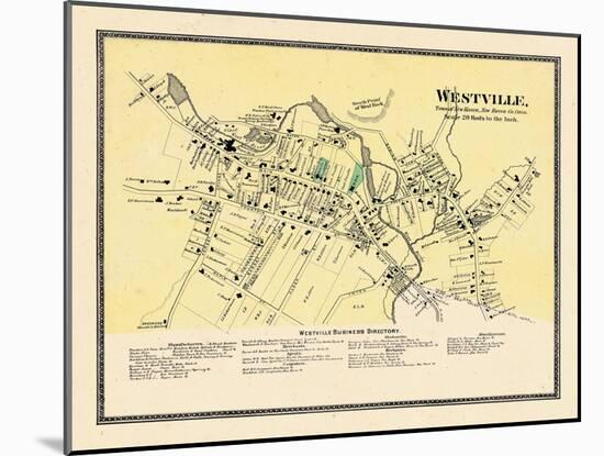 1868, Westville Town, Connecticut, United States-null-Mounted Giclee Print