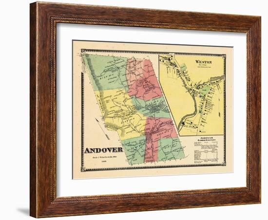 1869, Andover, Weston Town, Vermont, United States-null-Framed Giclee Print