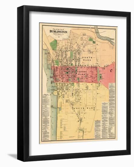 1869, Burlington, Vermont, United States-null-Framed Giclee Print