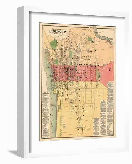 1869, Burlington, Vermont, United States-null-Framed Giclee Print