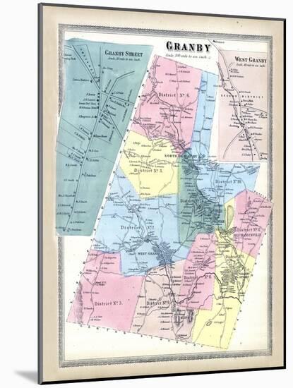 1869, Granby, West Granby Town, Connecticut, United States-null-Mounted Giclee Print