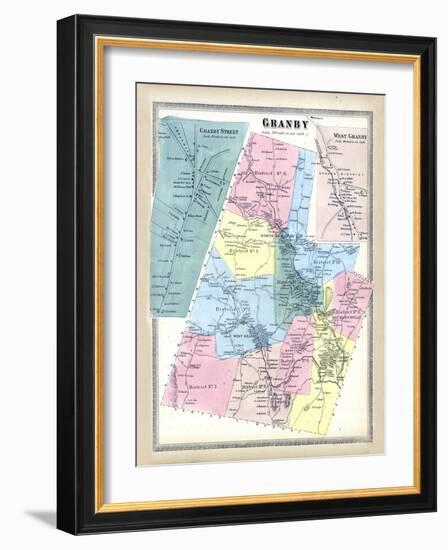 1869, Granby, West Granby Town, Connecticut, United States-null-Framed Giclee Print