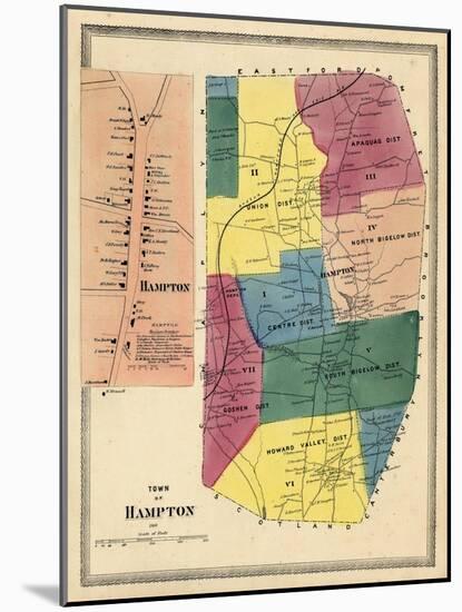 1869, Hampton Town, Hampton, Connecticut, United States-null-Mounted Giclee Print