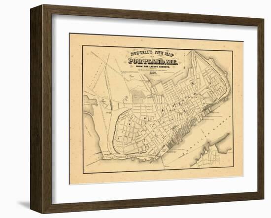 1869, Portland, Maine-null-Framed Giclee Print