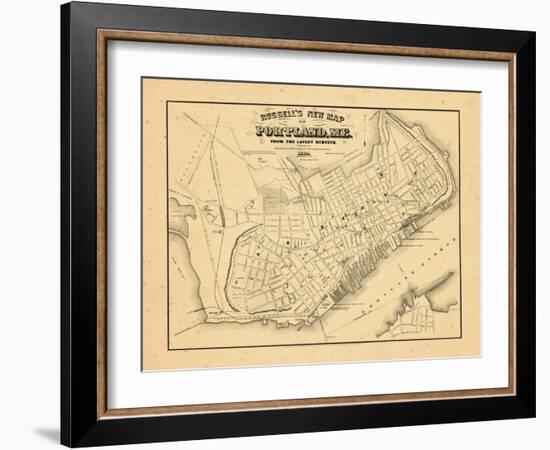 1869, Portland, Maine-null-Framed Giclee Print